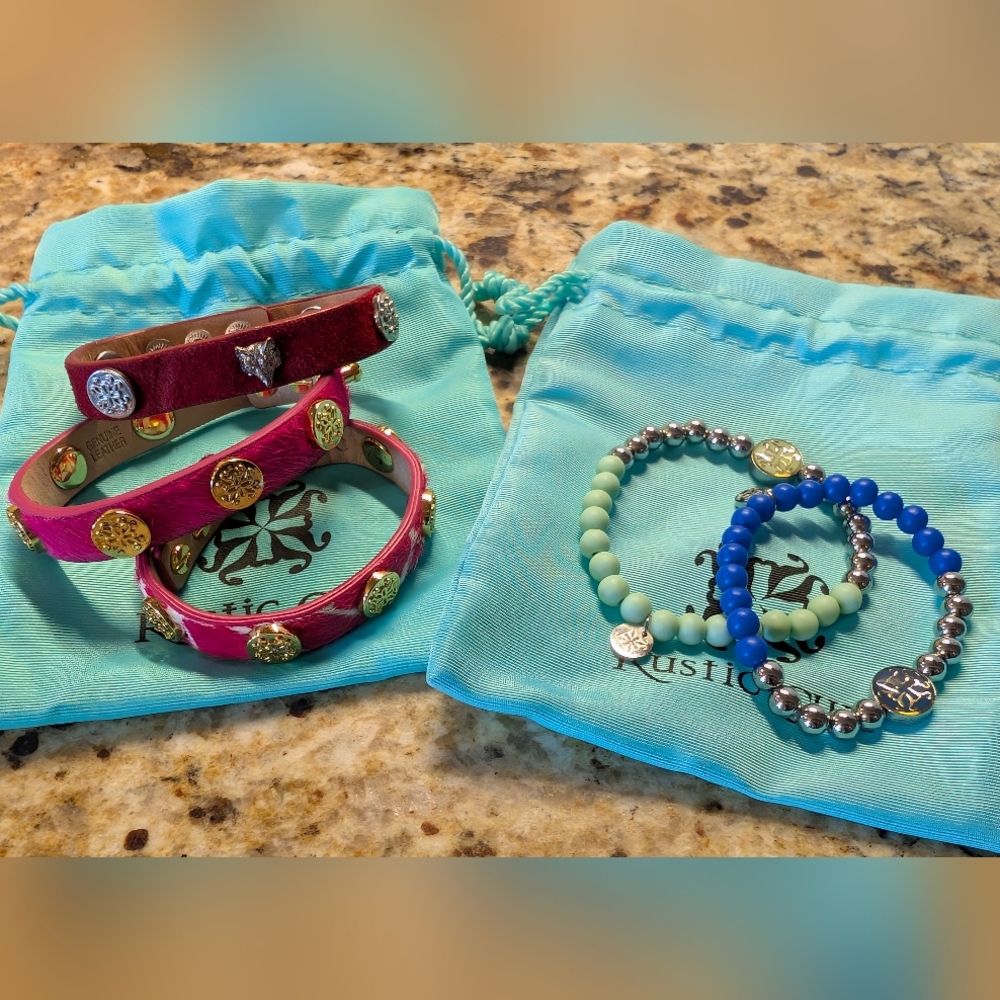 Little Girls Rustic Cuff Bracelets